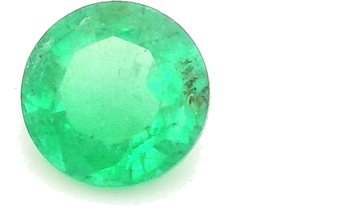 0.53 carat GREEN Round Smaragdas (1)