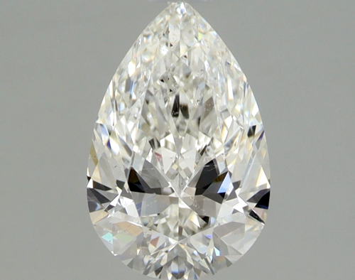 0.9 carat H-SI2 Natūralus Pear Deimantas (1)