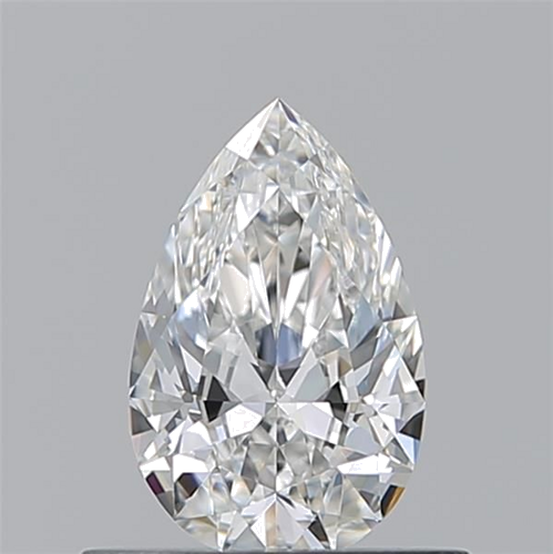 0.51 carat F-VVS1 Natūralus Pear Deimantas (1)