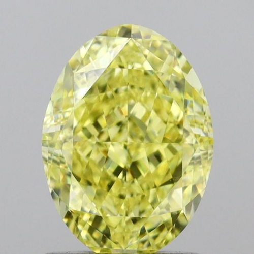 1.23 carat Fancy Yellow-VS1 Natūralus Oval Deimantas (1)