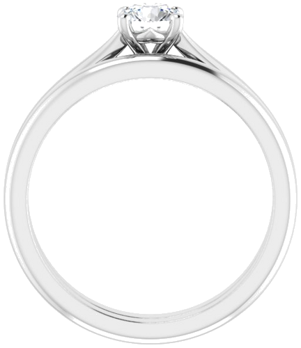 14K White 4.8 mm Round Solitaire Engagement Ring Mounting (7)