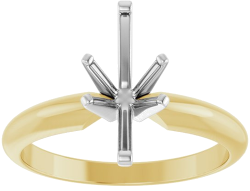 14K Yellow   White 11.5x5.5 mm Marquise Six-Prong Solitaire Engagement Ring Mounting (3)
