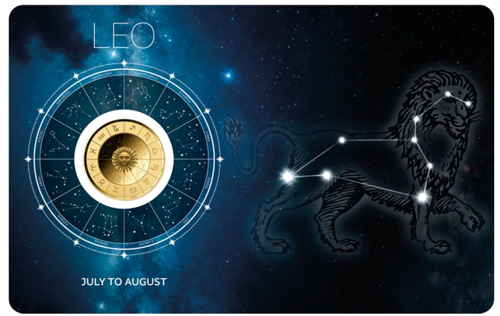 1/1000 oz Лев (Zodiac Series) 3000 франков Чад золотая монета (1)