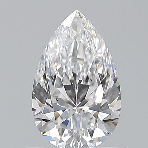 0.74 carat D-VVS2 Natūralus Pear Deimantas (1)
