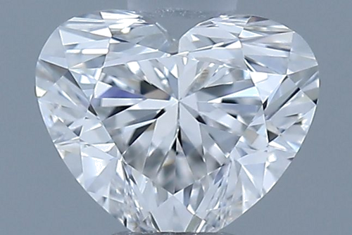 0.51 carat F-VVS2 Natūralus Heart Deimantas (1)