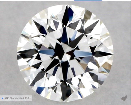 0.5 carat G-VVS2 Excellent cut Natūralus Round Deimantas (1)