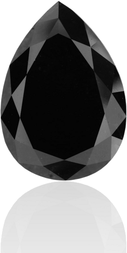 11.36 carat Fancy Black-VVS2 Natūralus Pear Deimantas (1)