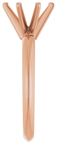 Sužadėtuvių Žiedas „Solitaire“ 585 Rožinis Aukso Oval 8mm x 6mm (4)