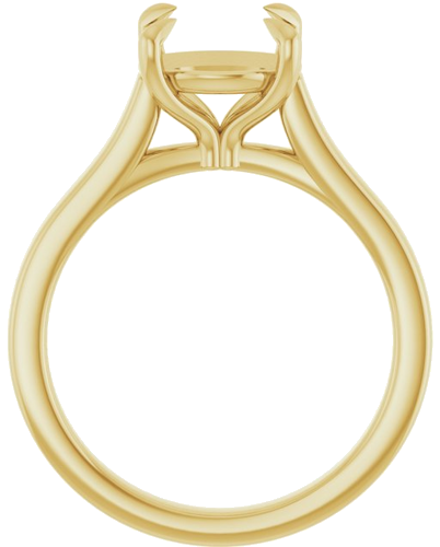 Sužadėtuvių Žiedas „Claw-Prong“ 14k yellow gold Round 9mm (2)