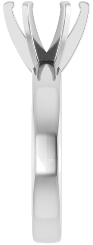 Sužadėtuvių Žiedas „Solitaire“ 585 Baltojo Aukso Round 8.2mm (4)
