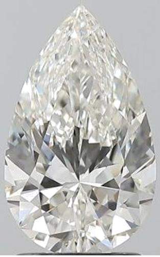 1.7 carat I-VS2 Natūralus Pear Deimantas (1)