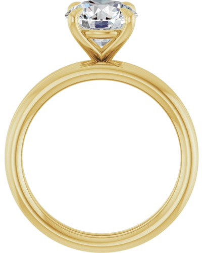 Sužadėtuvių Žiedas „Claw-Prong Solitaire“ 14k yellow gold Round 8mm (7)