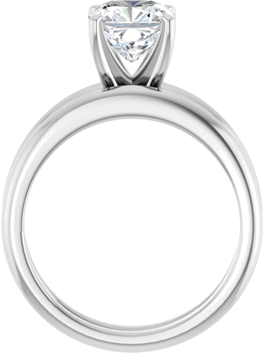 Sužadėtuvių Žiedas „Solitaire“ 950 Platinos Cushion 7mm (7)
