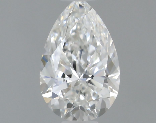 0.3 carat F-VVS2 Natūralus Pear Deimantas (1)