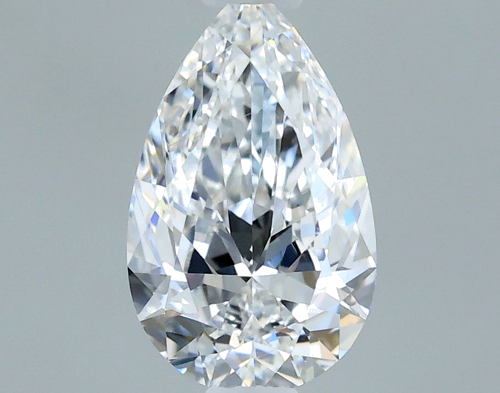 0.5 carat D-VVS2 Natūralus Pear Deimantas (1)