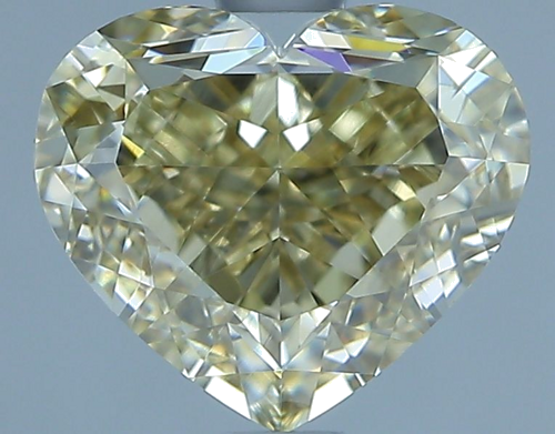 2.03 carat Fancy Yellow-VS1 Natūralus Heart Deimantas (1)