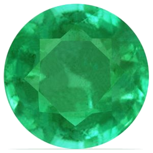 0.67 carat GREEN Round Smaragdas (1)