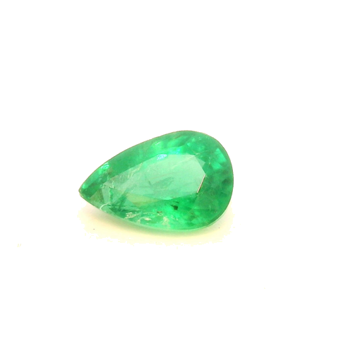 0.44 carat GREEN Pear Smaragdas (1)