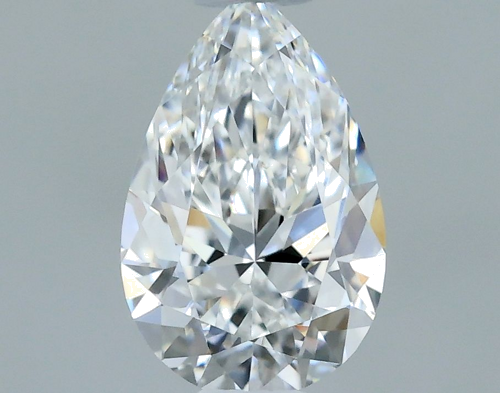 0.43 carat E-VVS1 Natūralus Pear Deimantas (1)