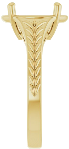 Sužadėtuvių Žiedas „Solitaire“ 14k yellow gold Round 10mm (4)