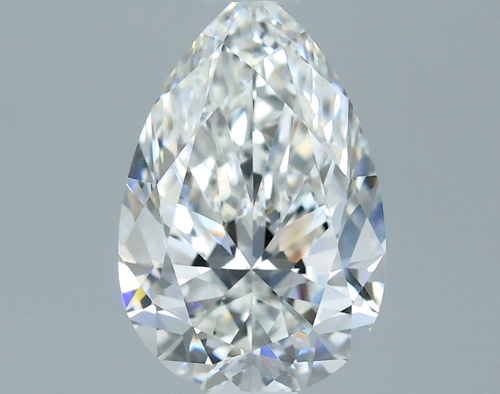 0.56 carat F-VVS1 Natūralus Pear Deimantas (1)