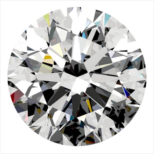 0.6 carat E-SI1 Excellent cut Natūralus Round Deimantas (1)