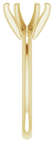 Sužadėtuvių Žiedas „Solitaire“ 585 Geltonojo Aukso Round 7.4mm (4)