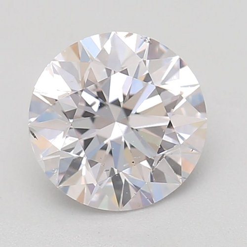 0.8 carat Faint Pink-SI2 GD cut Natūralus Round Deimantas (1)
