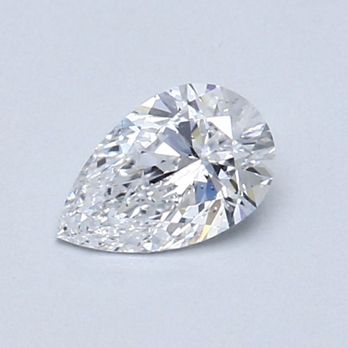 0.45 carat D-SI1 Natūralus Pear Deimantas (1)