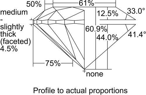 0.5 carat F-SI1 Excellent cut Natūralus Round Deimantas (1)