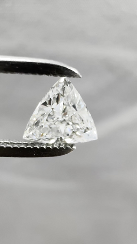 0.5 carat G-SI1 Natūralus Triangular Deimantas (1)