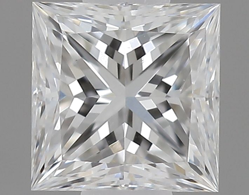 0.32 carat E-VS2 Natūralus Princess Deimantas (1)