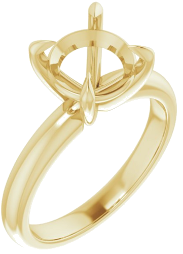 Sužadėtuvių Žiedas „Claw-Prong Solitaire“ 14k yellow gold Round 8.8mm (1)