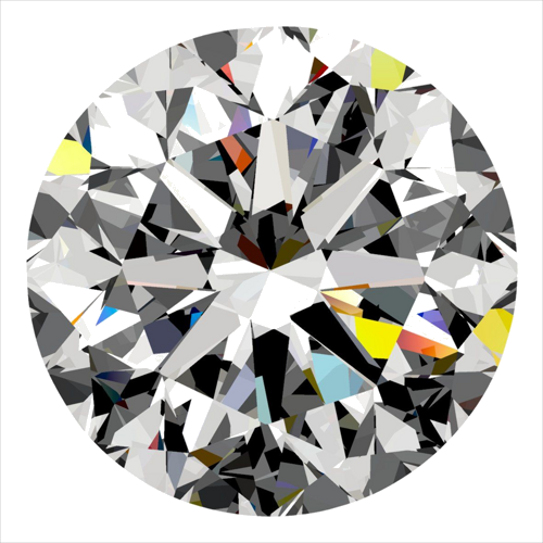 0.36 carat J-VVS2 GD cut Natūralus Round Deimantas (1)