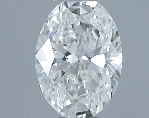 0.62 carat F-SI2 Natūralus Oval Deimantas (1)