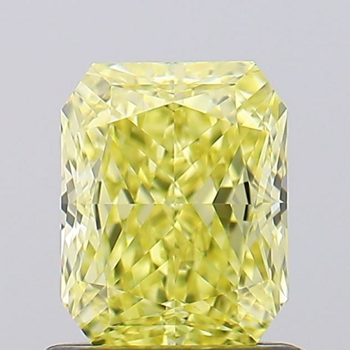 1.01 carat Fancy Intense Yellow-VS2 Natūralus Radiant Deimantas (1)