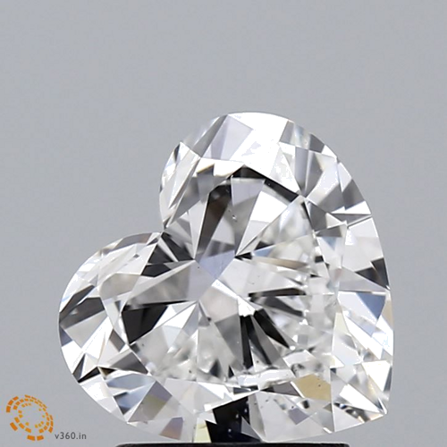 2.03 carat F-SI1 Natūralus Heart Deimantas (1)