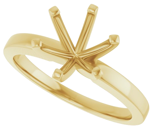 Sužadėtuvių Žiedas „Solitaire“ 14k yellow gold Round 8.2mm (5)