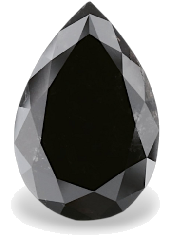 3.37 carat Fancy Black-VVS2 Natūralus Pear Deimantas (1)