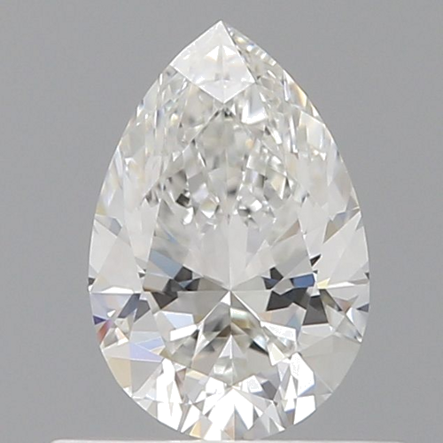 0.5 carat F-VVS2 Natūralus Pear Deimantas (1)