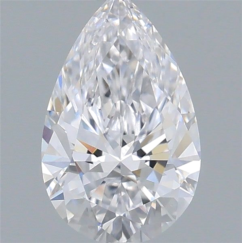 0.51 carat D-VS1 Natūralus Pear Deimantas (1)