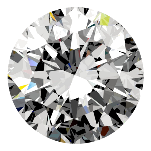 0.5 carat D-SI1 Very Good cut Natūralus Round Deimantas (1)