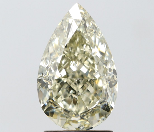2.51 carat Fancy Yellow-VS1 Natūralus Pear Deimantas (1)