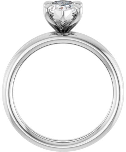 Sužadėtuvių Žiedas „Claw-Prong Solitaire“ 14k white gold Marquise 11mm x 5.5mm (7)