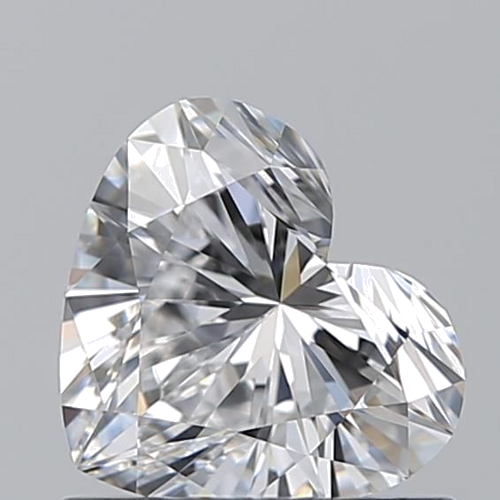 0.72 carat D-VVS2 Natūralus Heart Deimantas (1)