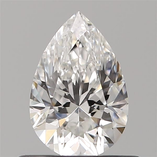 0.5 carat F-VVS2 Natūralus Pear Deimantas (1)