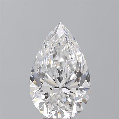 5.07 carat D-SI1 Natūralus Pear Deimantas (1)