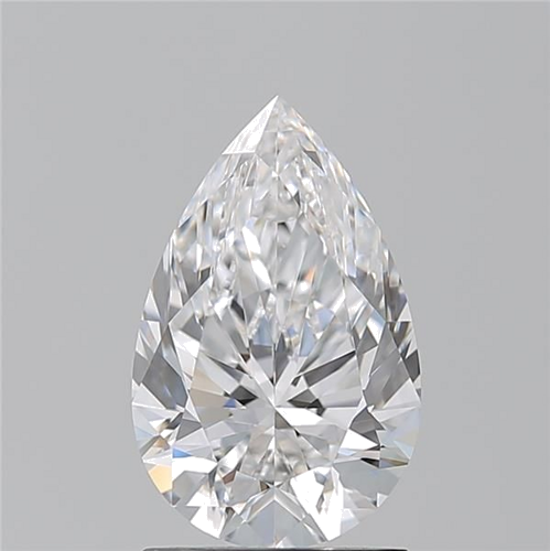 1.61 carat D-VVS2 Natūralus Pear Deimantas (1)
