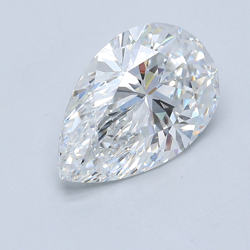 4.03 carat F-VS1 Natūralus Pear Deimantas (1)
