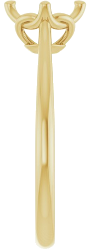 Sužadėtuvių Žiedas „Solitaire“ 585 Geltonojo Aukso Round 6.5mm (4)